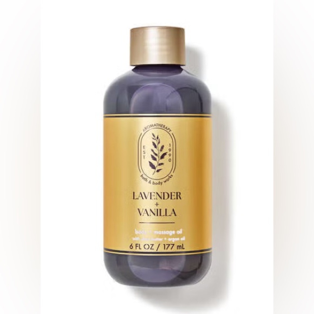 Bath & Body Works Lavender Vanilla Aromatherapy Oil - Purple and Gold